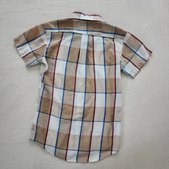 Vintage Plaid Buttondown Shirt kids 8 - Picture 9 of 9